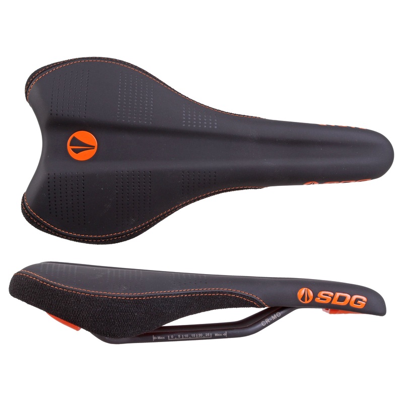 SDG Radar Mtn Saddle CrMo Rails – Orange/Black