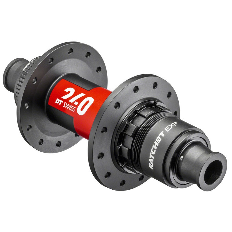 DT Swiss 240 EXP Rear Hub – 12 x 142mm Center-Lock XDR Black/Red 28H 36pt
