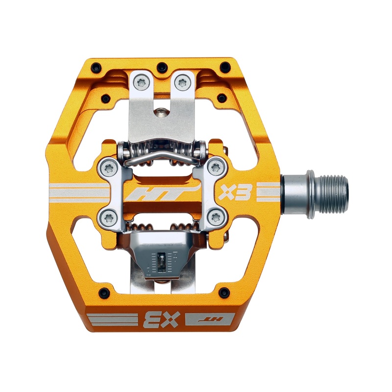 HT Pedals X3 Clipless Platform Pedals CrMo – Orange