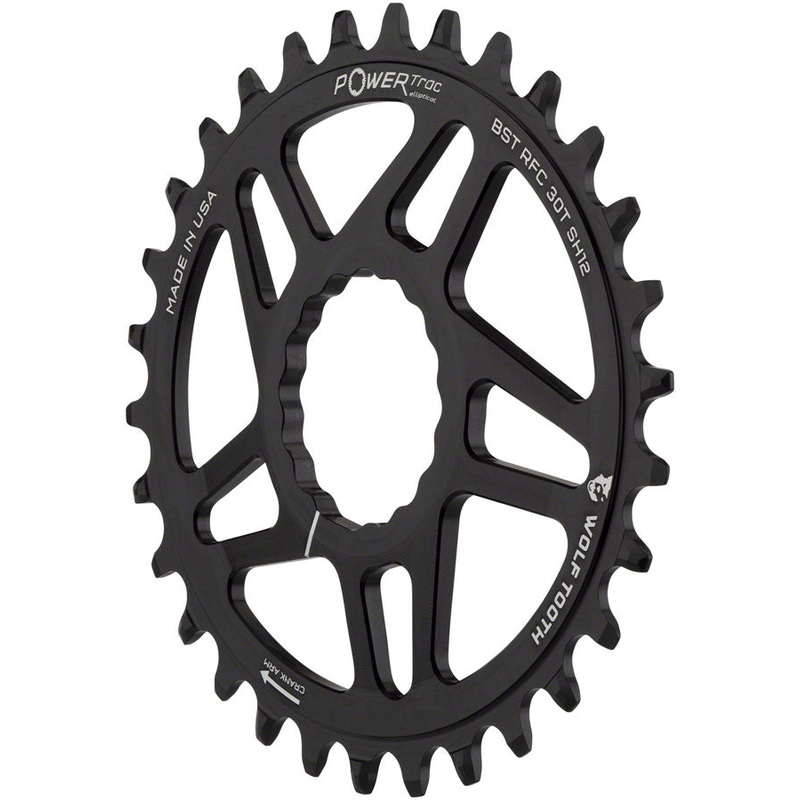 Wolf Tooth Elliptical Direct Mount Chainring – 34t RaceFace CINCH Boost Drop-Stop ST Shimano 12 Speed HG+ BLK