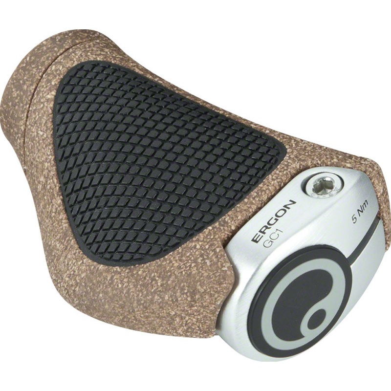 Ergon GC1 BioKork Grips – Lock-On Rohloff/Nexus Black/Tan