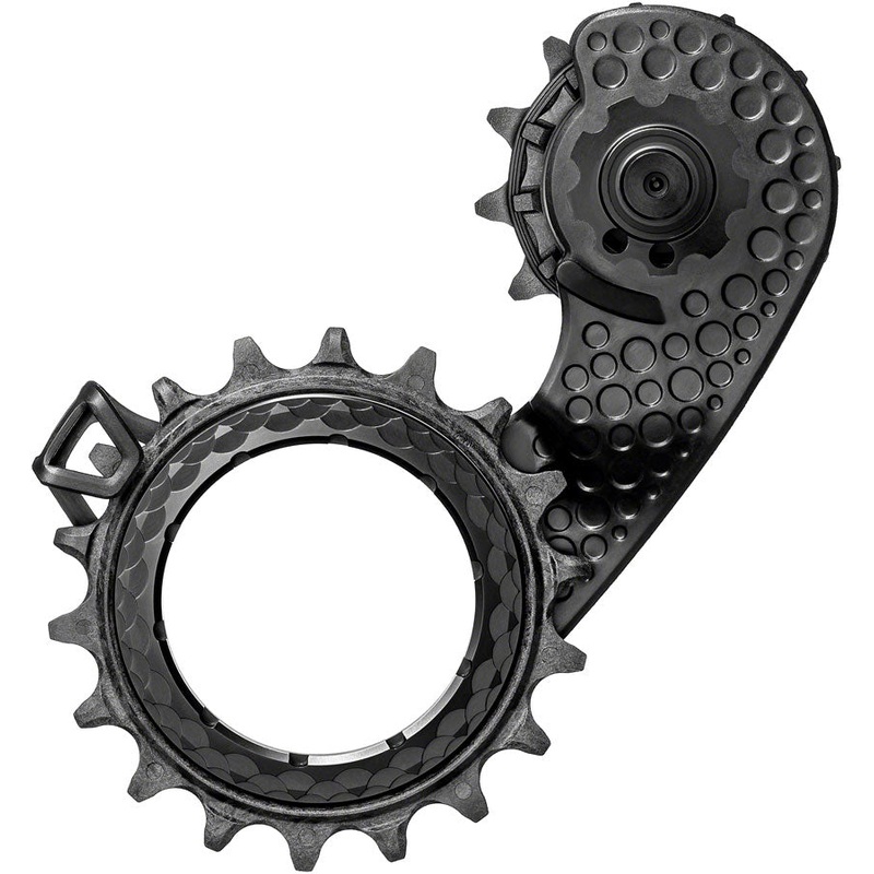 absoluteBLACK HOLLOWcage Oversized Derailleur Pulley Cage – For Shimano Ultegra 8150 Full Ceramic Bearings Carbon Cage BLK