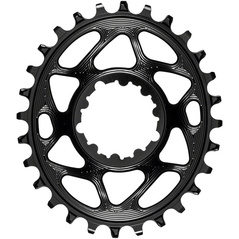 absoluteBLACK Oval Narrow-Wide Direct Mount Chainring – 30t SRAM 3-Bolt Direct Mount 3mm Offset BLK