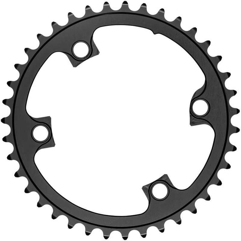 absoluteBLACK Premium Round 110 BCD Road Inner Chainring Shimano Dura-Ace 9100 – 38t 110 Shimano Asymmetric BCD 4-Bolt BLK