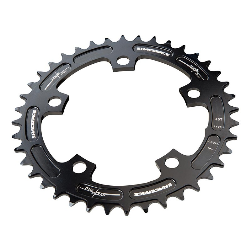 Raceface Narrow Wide 130mm BCD 44T Chainring 9-12sp BCD: 130 7075-T6 Aluminum Black