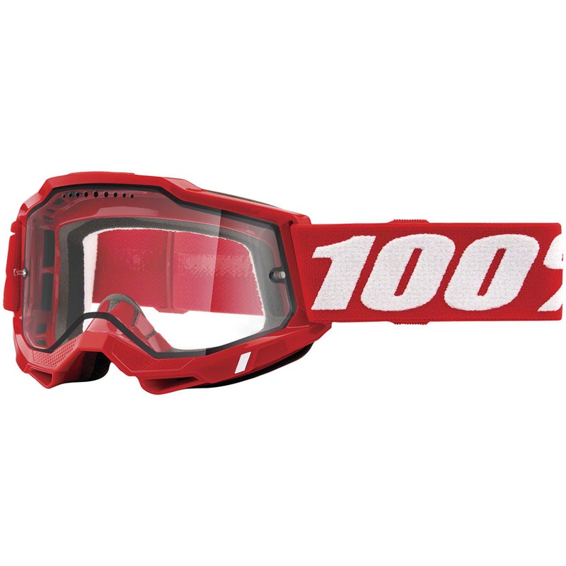 100% Accuri 2 Enduro MTB Goggles – Neon Red/Clear