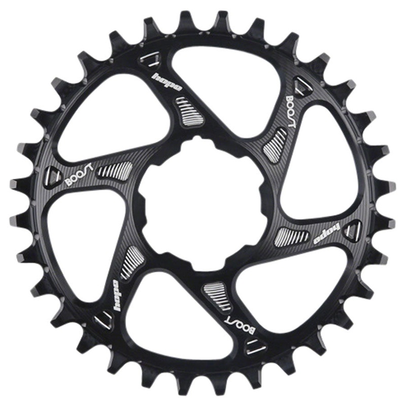 Hope Spiderless Retainer Chainring – 32t Boost Hope Direct Mount For Shimano 12-Speed Drivetrain BLK