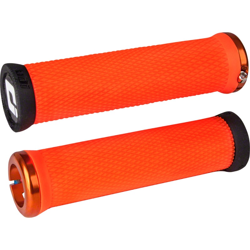ODI Elite Motion Grips – Orange Lock-On