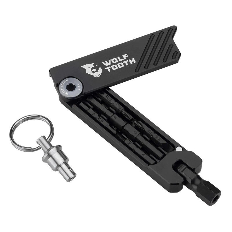Wolf Tooth 6-Bit Hex Wrench Multi-Tool with Keyring – Gray