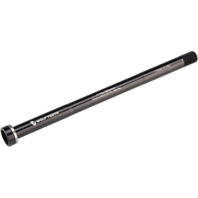 Wolf Tooth Rear Thru Axle – M12 1.75 x 198mm Black
