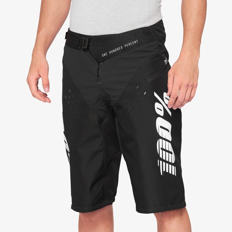 100% R-CORE YOUTH SHORTS-24 & 26 & 28 & 22-BLACK