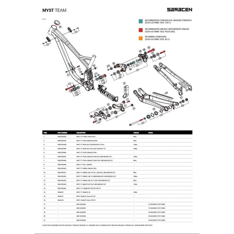 Myst PT Swing Linkage (pair)