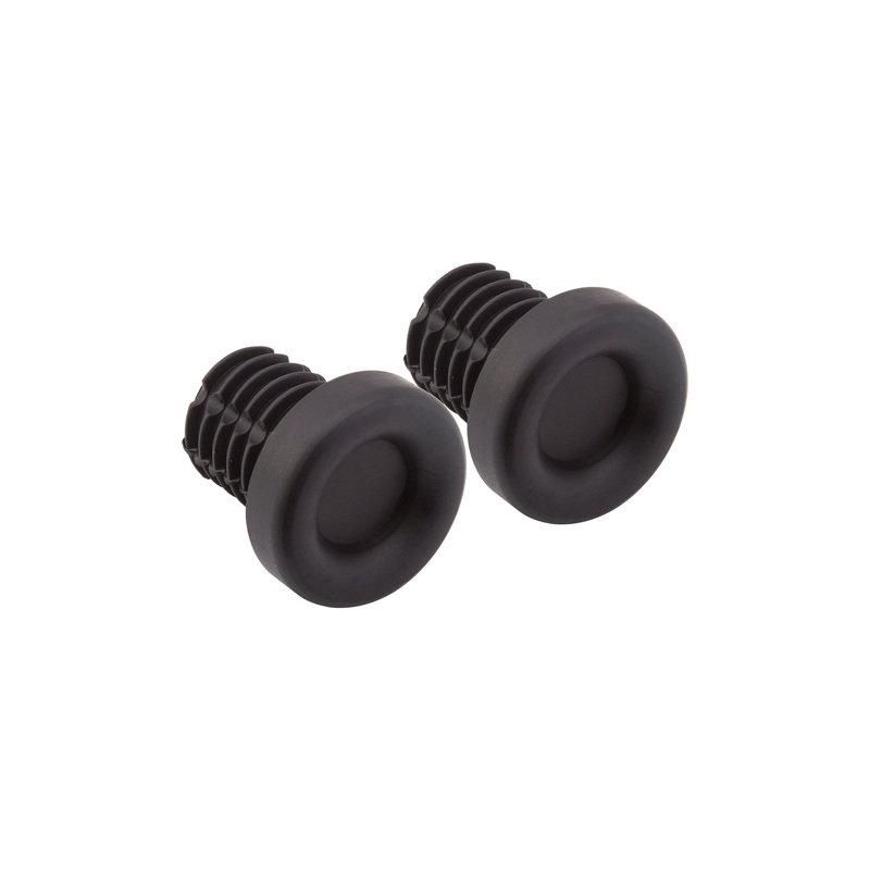 Rubber Bar End Plugs-Black
