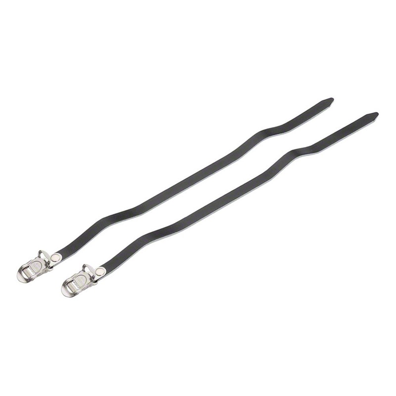 MKS Leather Toe Straps-420mm-Black