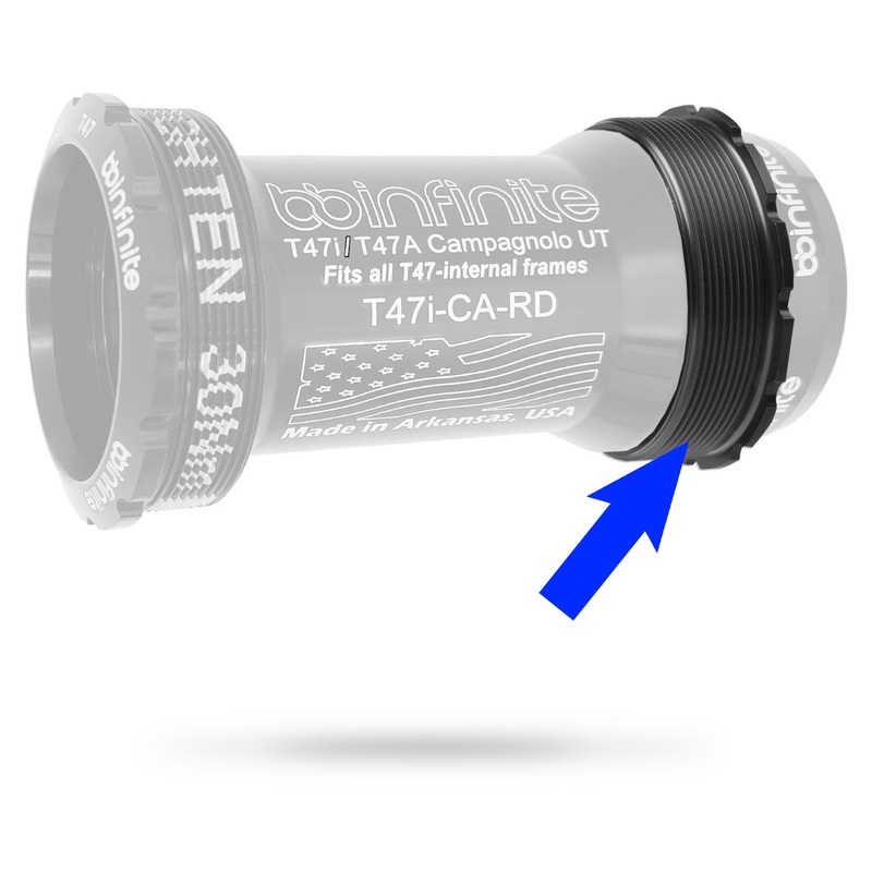 T47 Drive Side Delrin Stabilizing Ring (for ALL BBInfinite T47 systems and variants)